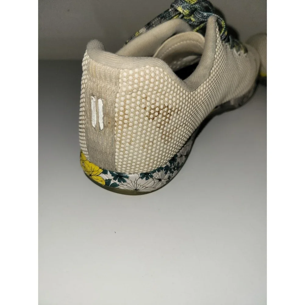 NO BULL Spring Fling SuperFabric Cream/Floral Low Top Sneakers Womens 9 Mens 7.5